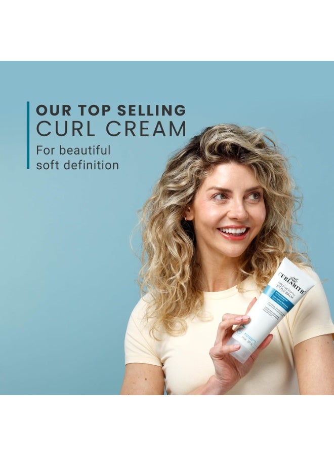 كريم تصفيف الشعر المجعد من CURLSMITH - كريم تعزيز التجعيد مع تثبيت خفيف، كريم تجعيد خفيف الوزن بدون تماسك، لجميع أنواع التجعيد، نباتي وخالٍ من التجارب على الحيوانات - Image 5